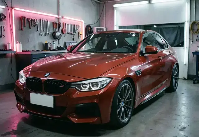 AHMET KAZIM ARSLAN 施工事例 — BMW M3 キャンディーレッド